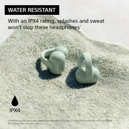 Sony LinkBuds Clip Open-Ear Truly Wireless Earbuds Clip-On Design, Greige - color: Greige