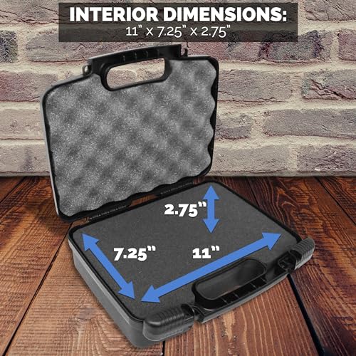 CASEMATIX Portable Projector Carrying Hard Case with Customizable Foam Fits Sony Pico Mobile Projector MPCL1 , MPCD1 , MP-CD1 , MP-CL1A , MPCL1A