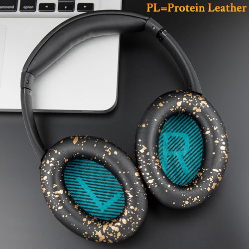 SoloWIT Earpads for Bose Headphones - Black Gold - color: Black Gold