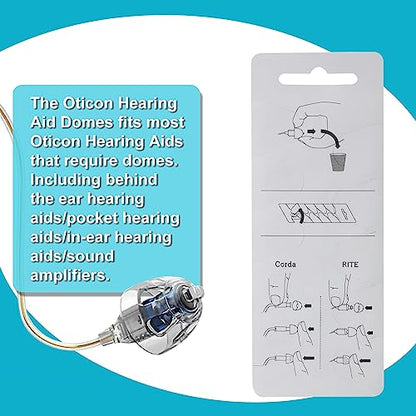 for Oticon Hearing Aid Supplies,Open Bass 10MM/20PCS,Hearing Aid Domes - size: 10MM OPEN BASS VENT