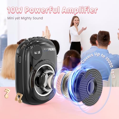 Voice Amplifier for Teacher,Portable Wired Voice Amplifier - color: Black