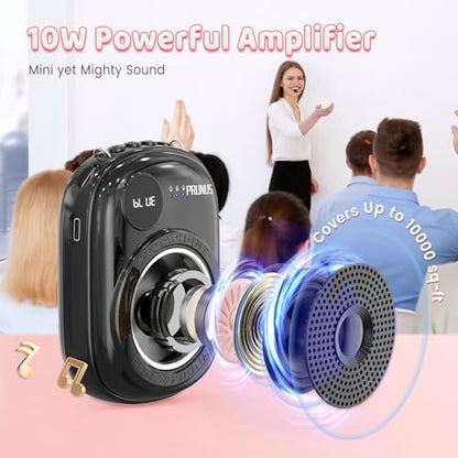 Voice Amplifier for Teacher,Portable Wired Voice Amplifier - color: Black