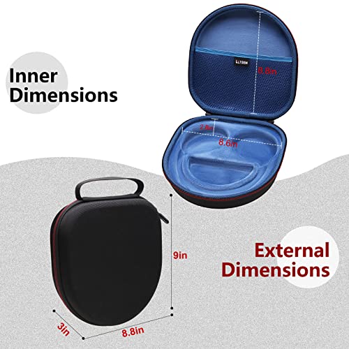 Case for Sony WH-CH720N/WH-CH520 Noise Canceling Wireless Headphones Blue | Hard Carrying Travel Case for Sony WH-CH720N/WH-CH520 Noise Canceling Wireless Headphones - color: Black+Blue