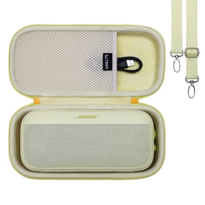 LTGEM Speaker Case Compatible with Bose SoundLink Plus Portable Bluetooth Speaker, Office Travel Carrying Storage Bag - Yellow(Case Only) | Hard EVA Shell, Water-Resistant, Shock Protection, Scratch-Resistant Interior, Portable Travel Storage Case Only -
