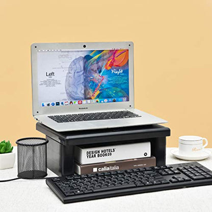 DAC STAX Monitor Riser, Ultra-Sturdy Adjustable Desktop Computer Monitor Stand, Supports up to 66 Pounds, Medium Size