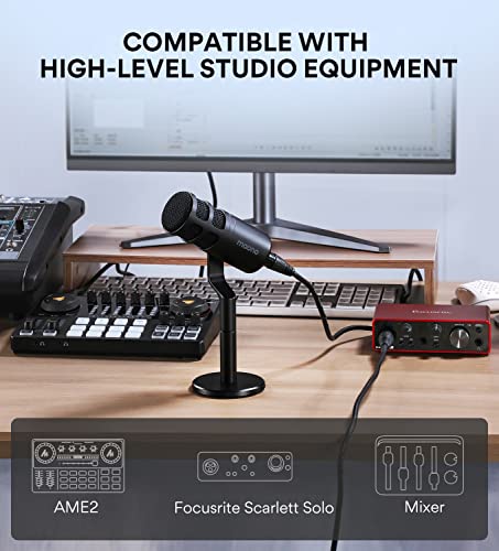 MAONO Podcast Microphone for Beginners, Streaming Microphone, PD100 XLR Mic Works Great with Sound Card, Audio Interface, Ideal for Streaming, YouTube, Voice Over