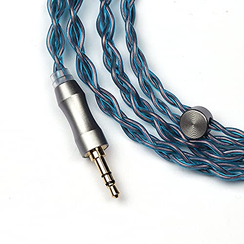 Linsoul Tripowin Altea Upgraded 6N OCC Litz 4 Cores HiFi Earphone Cable | 26 AWG High-Purity Monocrystalline Copper Wires for in Ear Earphone, 3.5mm, 2pin 0.78mm - size: Standard 2pin, style: 3.5mm