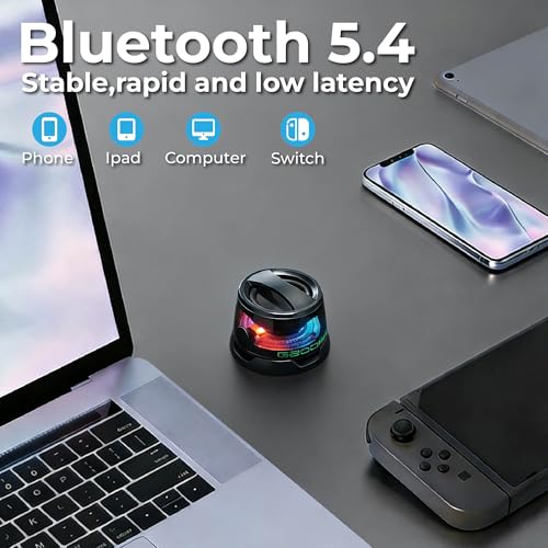 G200 Magnetic Bluetooth Speaker with RGB Lights | Compact design, strong magnetic mount, colorful RGB lighting, TWS stereo pairing, for travel, home, and outdoor use. - color: Black 2 piece