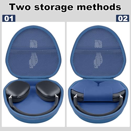 Hard Case for Apple AirPods Max 2/AirPods Max Wireless Headphones - color: Dark Blue Case