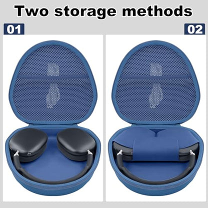 Hard Case for Apple AirPods Max 2/AirPods Max Wireless Headphones - color: Dark Blue Case