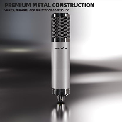 XLR Condenser Microphone with Desktop Stand for Vocals and Podcasting | 48V power required. XLR podcast mic for podcasting, singing and streaming. Studio microphone setup reduces vibration. - color: Desktop Stand