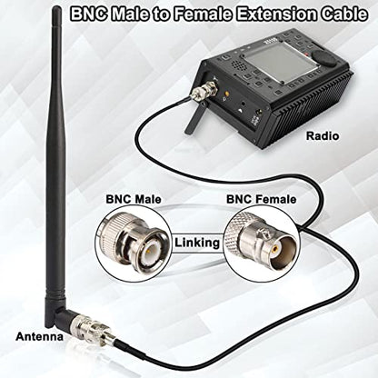 BNC Extension Cable 10ft BNC Male to Female Coaxial 50Ohm SDI Cable | RG174 Extension Coaxial Line for Video Signals, CCTV, DVR, Camera - color: 1, size: 10 feet