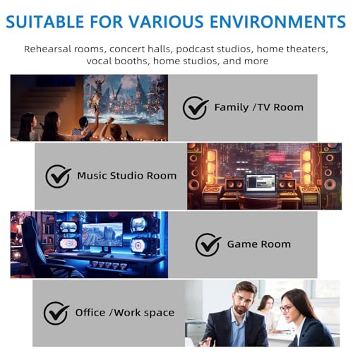 2Pack Sound Proof Foam Panels |48"×24"×2" Quick-Recovery Soundproof Wall Panels | High Density Sound Dampening Panels for Home Studio - color: 2Pack Black Pyramid