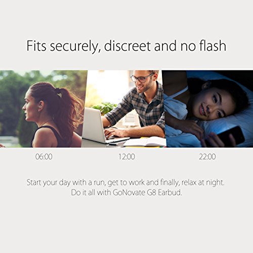 G8 Bluetooth Earpiece Wireless Mini Earbud, 6 Hrs Playtime 2 Magnetic USB Chargers Invisible Headphone Tiny Smallest Headset Car Earphone with Mic for Samsung Galaxy -Khaki (1 Piece) - color: Khaki