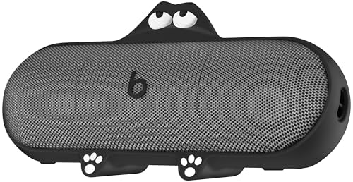 Geiomoo Silicone Case for Beats Pill (2024 Release) Speaker, Protective Portable Scratch Shock Resistant Cover (Black) - color: Black