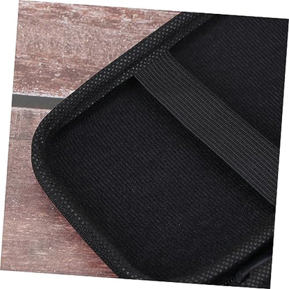 Tofficu 2pcs Eva Storage Box for Headphones Earphones Mini Camera Data Cable Key Coin Compact Travel Case - color: Black