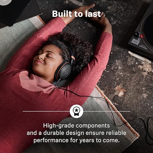 Sennheiser HD 505 - Wired Headphones Over Ear with Transparent Sound and Controlled Bass, Enhanced Comfort Studio Headphones for Music, Work, Gaming, Audiophiles, Students, Traveling, Copper Edition