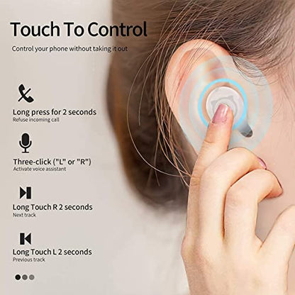 Wireless Earbuds,Cartoon Wireless Bluetooth 5.0 Headset Built-in Mic,Cute Panda Earbuds,IPX5 Waterproof Headphones,Wireless Sports Earphones,36H Playtime HiFi Stereo Deep Bass Earbuds - color: Piebald‑Kitty