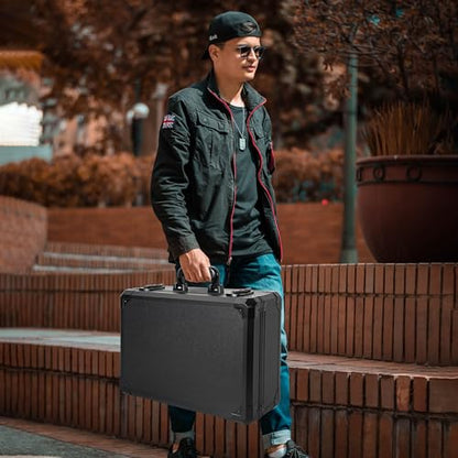 Protective Hard Case Shockproof Water-resistant with Customized DIY Foam Insert fit for Camera, Laptops, etc, 17 X 12 X 5-Inch - size: Inner：16.4''X 11.2 X 4.5''