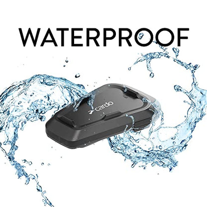 Cardo Systems Spirit Motorcycle Bluetooth Communication Headset - Black, Dual Pack - size: 2 Pack, style: Spirit