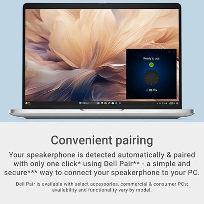 Dell Pro Plus Speaker, SL525, USB‑C & Bluetooth 5.3, AI Noise Cancellation | Full Duplex Audio, Digital Signal Processing, Echo Cancellation, Microsoft Teams Controls - style: SL525