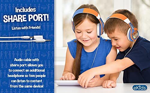 Blippi Kids Headphones with 3.5mm Audio Jack, Wired Headphones for School, Home or Travel (Blippi) - color: Blippi