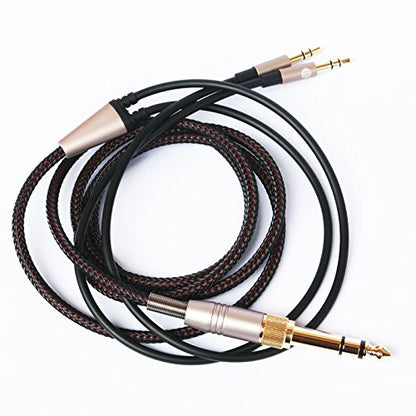 NewFantasia Replacement Audio Cable Compatible with Hifiman Sundara, Arya, Ananda Headphones 3.5mm and 6.35mm to Dual 3.5mm Connector Jack Male Cord 3.1meters/10ft - size: 3.1 m