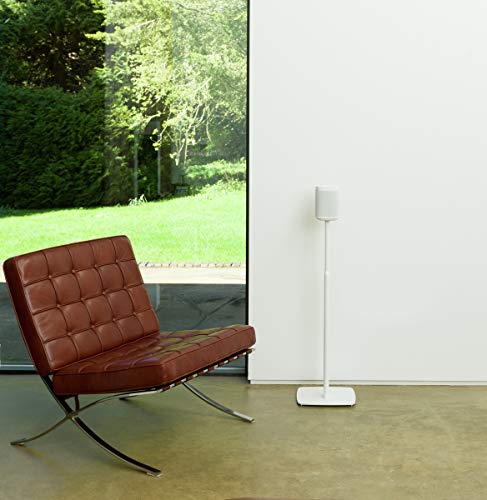 Flexson Adjustable Floor Stands for SONOS One and SONOS Play:1 (Pair, White)