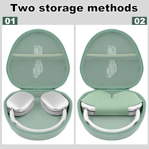 Hard Case for Apple AirPods Max 2/AirPods Max Wireless Headphones - color: Green Case