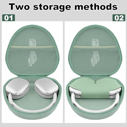 Hard Case for Apple AirPods Max 2/AirPods Max Wireless Headphones - color: Green Case