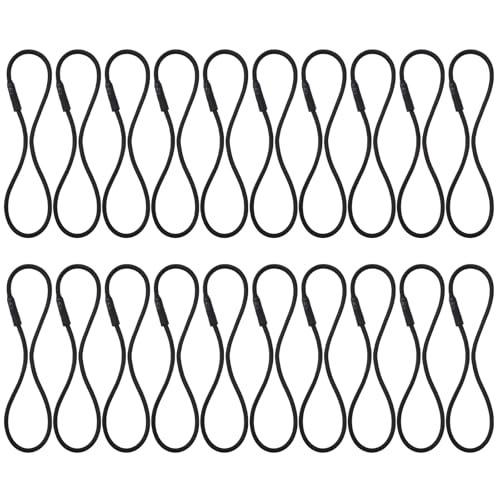 8 Pieces Shock Mount Mic Holder,Black Microphone Shock Mount Rubber Rings, Universal Elastic Bands Replacement for Microphone Holder Clamp (3mm Thickness, 4.6 & 3.4 Inch Diameters)