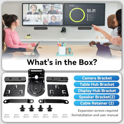 Video/Rally Mounting Kit, Compatible with logitech Rally and Rally Plus Mounting Bracket for Speaker, Camera, Table Hub, and Display Hub (Part: 939-001644)