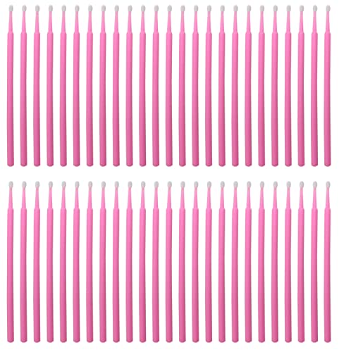 100 Pack Phone Charge Port Cleaning Tool kit,Bendable Mini Soft Round Brushes Cleaner Compatible with iPhone 11 Pro Speaker Tablet Camera Laptop Computer Smartphone, Pink - color: Pink