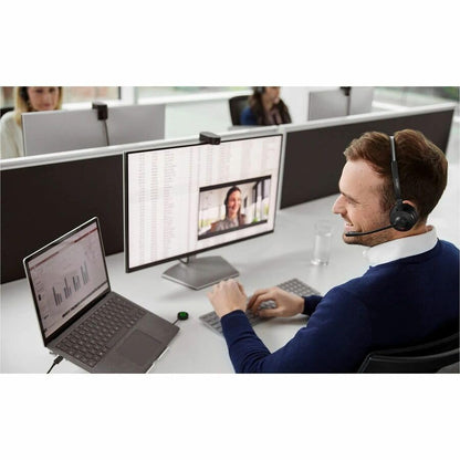 Jabra Engage 55 SE (Second Edition) Dual-Ear Wireless Headset w/Charging Stand and Link 400 USB-A DECT Adapter – Works with All UC Platforms Like Google Meet & Zoom, Black - size: USB-A Adapter, style: All Platforms