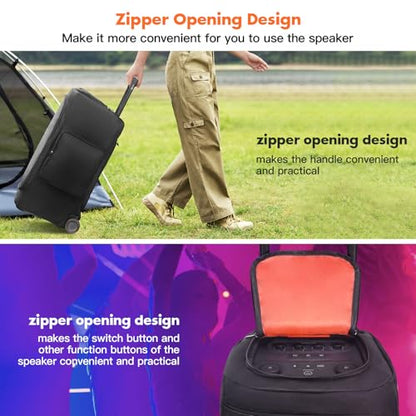 Speaker Cover Compatible with JBL PartyBox 320/PartyBox 310 | Scratch-Resistant, Dustproof, Portable Case with Storage Bag for Outdoor Party Speaker - size: For JBL partybox 320
