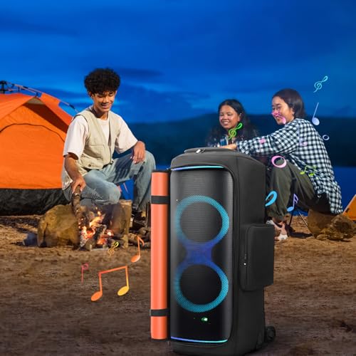 Speaker Case Compatible with JBL PartyBox 720 Portable Speaker | Outdoor Party Travel Dust Cover Protective Case Storage Bag with Pockets for JBL PartyBox 720 and Accessories
