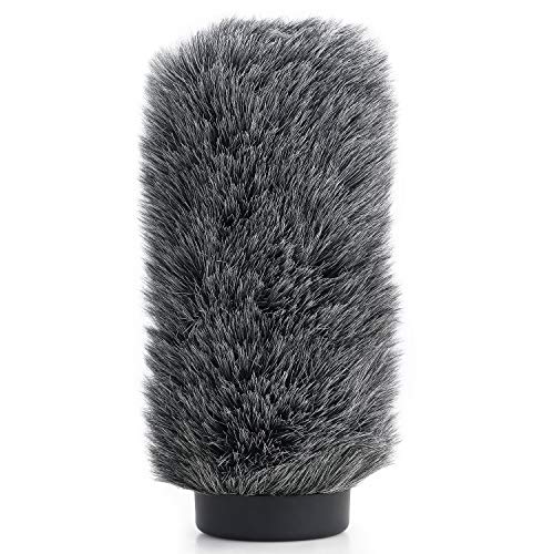 NTG3 Microphone Windscreen - Deadcat/Windmuff for Rode NTG-3, Sennheiser MKH416 Shotgun Mic, Wind Shield Up to 7.1" Long by YOUSHARES - color: 02_Gray