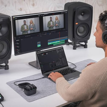RØDE Wireless PRO Compact Wireless Microphone System with Timecode, 32-bit Float On-board Recording, 2 Lavalier Microphones and Smart Charge Case for Filmmaking and Content Creation | 32-bit Float On-board Recording, 2 Lavalier Microphones and Smart Charg