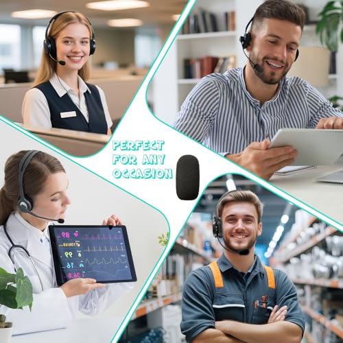 14-Pack Lavalier Microphone Foam Covers – 1.4" Windshields for Wireless Lapel Mics – Noise-Reducing Windscreens for Interviews, Podcasting, Vlogging, Video Recording