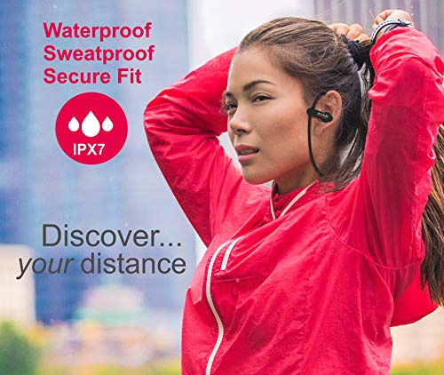 AVAZI Wireless Earbuds, Premium Quality Sport IPX7 Waterproof Wireless Sport Bluetooth Headphones, Richer Bass HiFi Stereo in-Ear Earphones, 7-9 Hrs, for Kindle, Running, Gym w/Noise Cancelling Mic