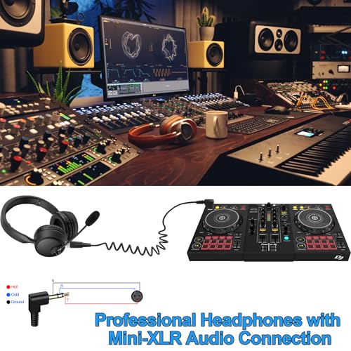 Mini XLR to 3.5mm Stereo Audio Cable Right Angle 1/8" TRS Plug to 4-pin Mini XLR Female Microphone Cable Coiled Mini XLR to 3.5mm Cable for DSLR Cameras,Microphones 1.64Ft (4-pin Mini XLR) - style: 4-pin Mini XLR