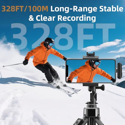 Wireless Lavalier Microphones for iPhone 17 with AI Noise Filter