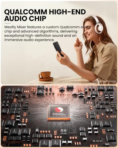 Mixer Open Ear Headphones, Wireless Headphones with Qualcomm aptX HD, Snapdragon Sound, Comfortable Breathable Open Fit, 40-Hour Playtime, Open Back Headphones with Carrying Case (Gray) - color: Gray