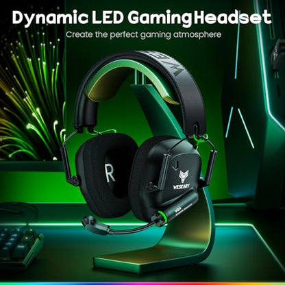 WESEARY Wireless Gaming Headset for PC, PS5, PS4, Switch & Mac| Low Latency
