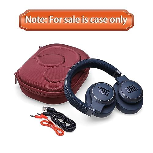 Case for JBL Tune 770NC/510BT/720BT/520BT/670NC/520C Headphones Wine | Hard Carrying Travel Case for JBL Live 770NC/670NC/680NC/780NC Headphones - color: Claret