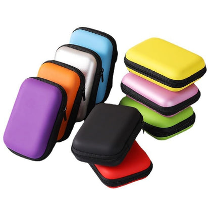 Portable Mini Storage Bag for Chargers and Cables, Blue - color: Blue