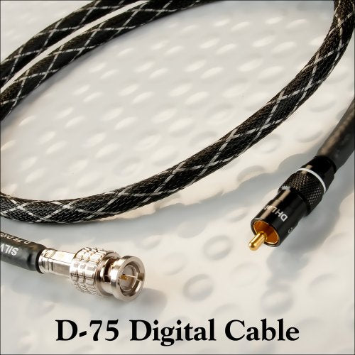 D-750 Digital Audio Cable RCA-RCA 1.0 Meter by Silver Sonic