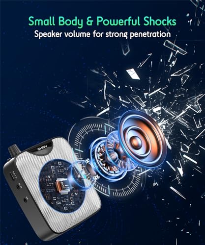 SHIDU 35W Voice Amplifier for Teachers Bluetooth Wireless Lavalier Mic - color: Black