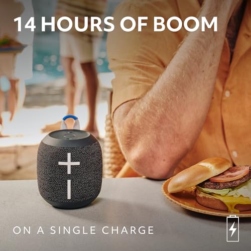 Ultimate Ears WONDERBOOM 4 Portable Waterproof Speaker - Blue | Balanced 360-Degree Sound and Bass, Dustproof, Floating, 131ft (40m) Range - color: Blue