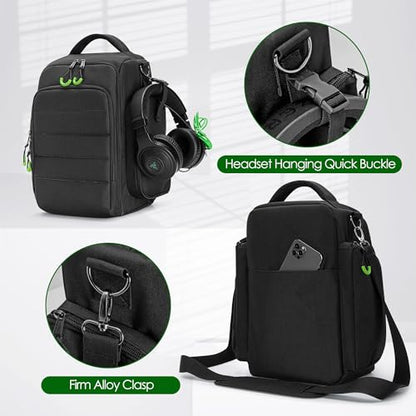 PGmoon Travel Carrying Case Compatible with Xbox Series X Console | Protective Storage Carry Bag for Controllers, Cables, Game Discs and More (Patent Design)